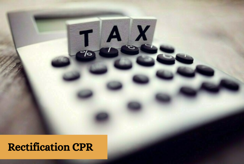 rectification cpr in tax